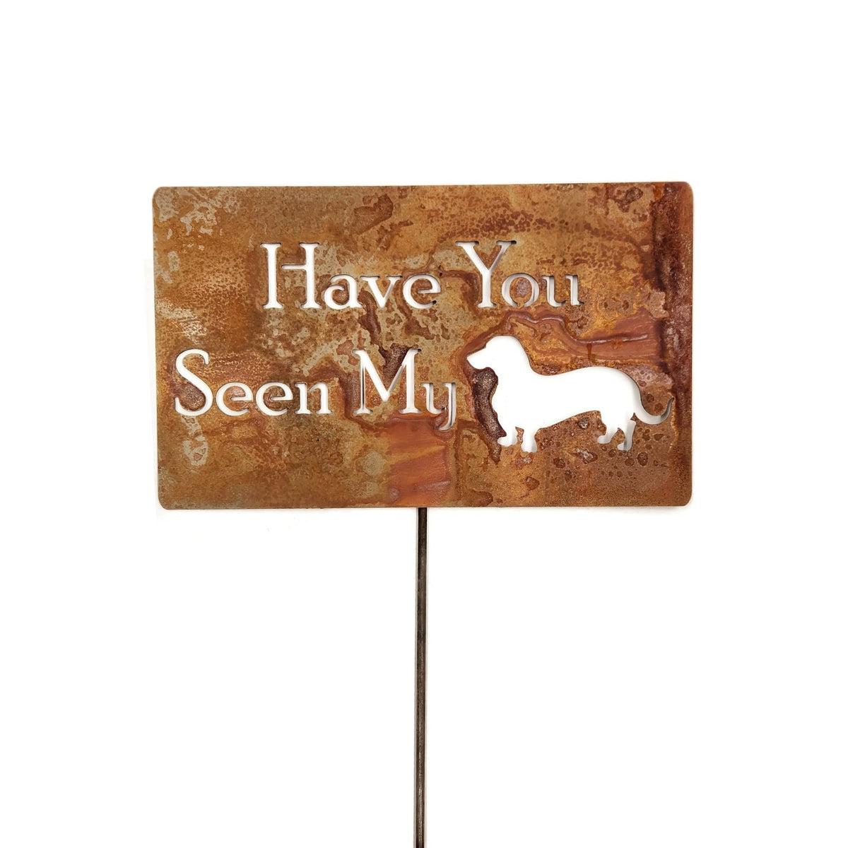 Funny Garden Stake 20 to 33 Inches Tall (Please Don't Die, Large 28" Tall)