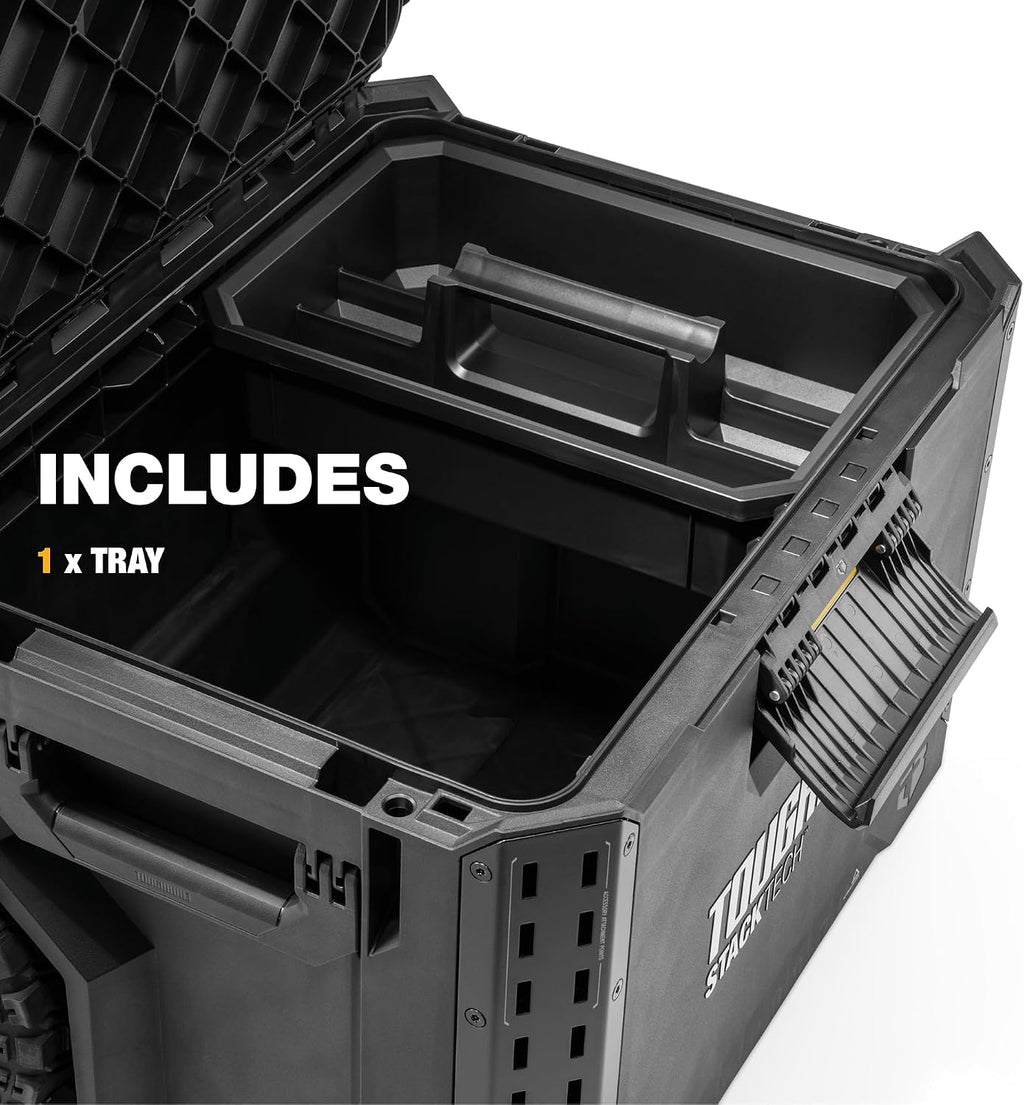ToughBuilt StackTech Rolling Tool Box with 9-Inch Wheels, 250 lb Capacity