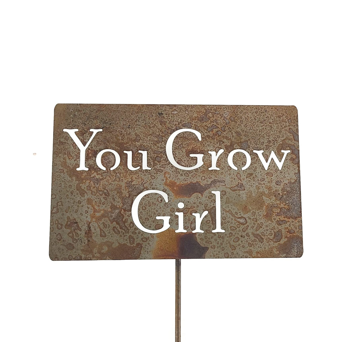 Funny Garden Stake 20 to 33 Inches Tall (Please Don't Die, Large 28" Tall)