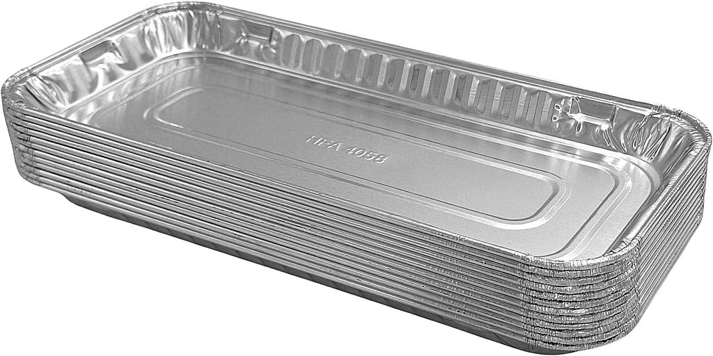 PACTOGO 11" x 5" x 1" Disposable Aluminum Foil Oblong Danish Cake Pans - Ideal Baking Tins for Sweets, Coffee Cakes, Danishes, Cookies, Brownies (Pack of 200)