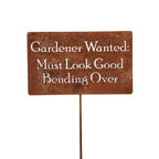 Funny Garden Stake 20 to 33 Inches Tall (Bunny Crossing, XL 33" Tall)