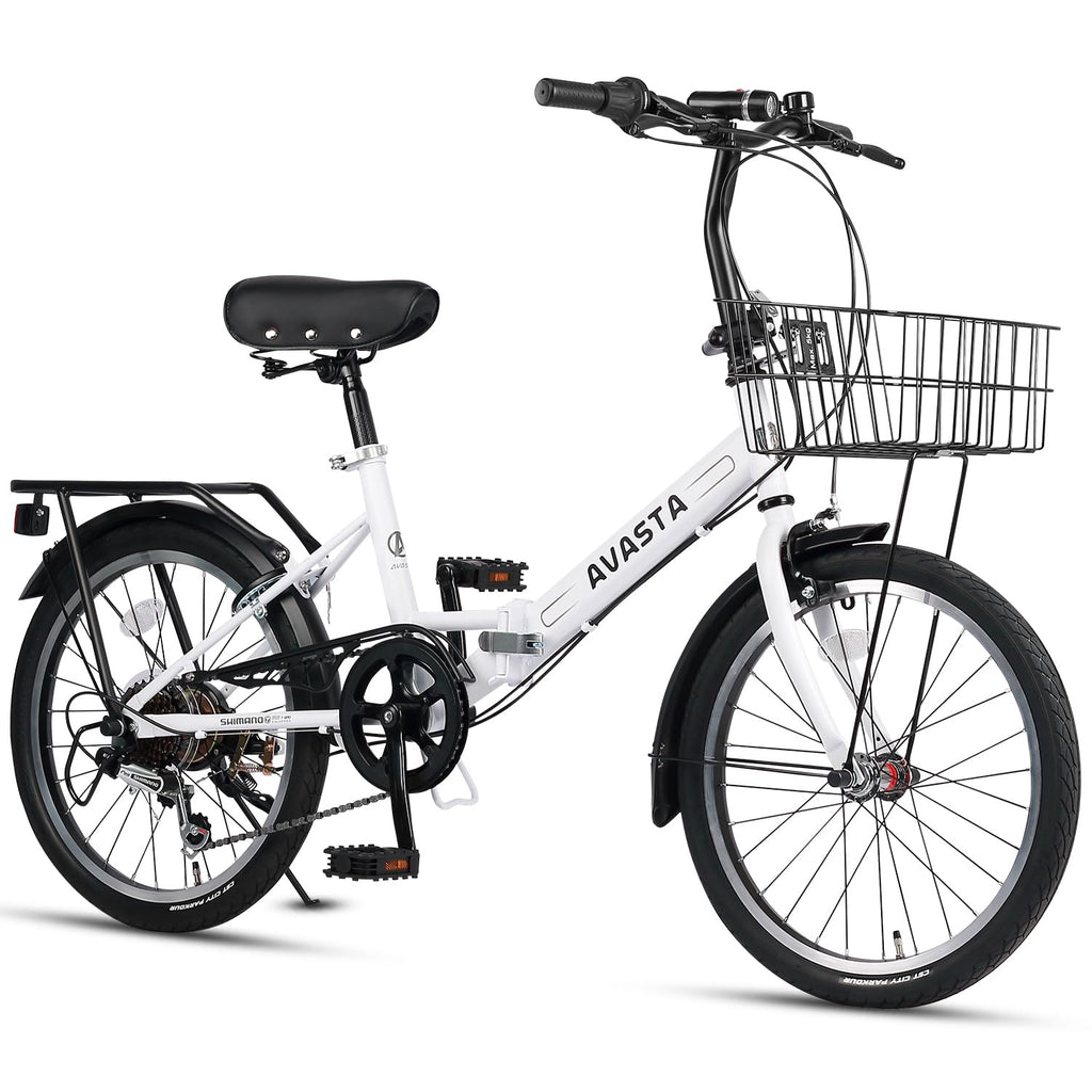 AVASTA Quartet Folding Bike, 20/24 Inch, 7-Speed, Dual Brakes