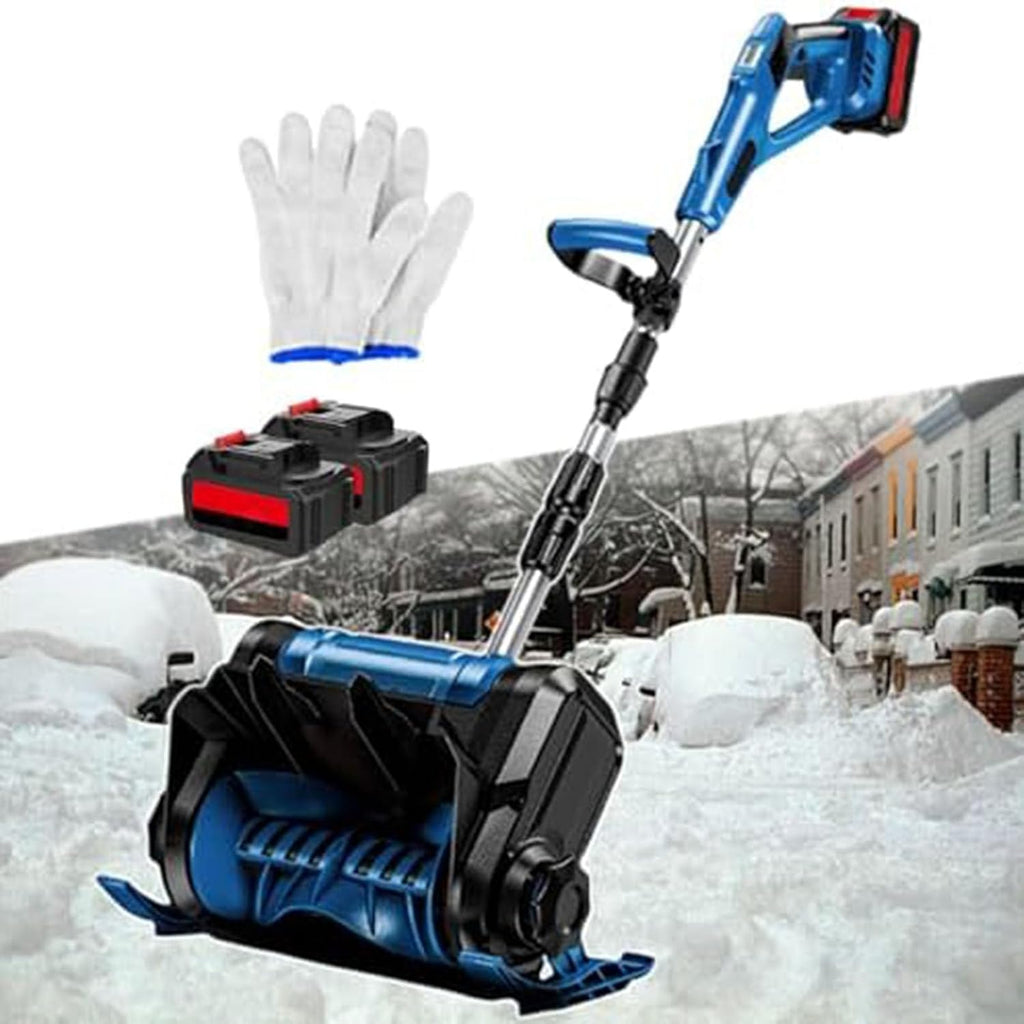 Brushless Electric Snow Blower,Cordless Snow Shovel,Adjustable Front Handle,2 Batteries & Fast Charger,26FT Throw Distance, for Driveway/Steps/Patio/Sidewalk