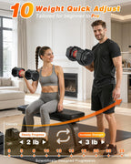 XDDIAS Adjustable Dumbbell Set for Home Gym Strength Training