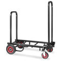 Pyle Compact Folding Adjustable Equipment Dolly - Heavy Duty Multi‑Function Convertible Cart Hand Truck/Platform Cart with Wheels - Expandable Up to 25.24" to 40.24" - 200LBS MAX Load Capacity