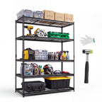 VEVOR Storage Shelving Unit 5-Tier Adjustable 2000 lbs Capacity 60"x24"x78"