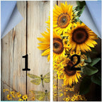 Modern Beautiful Sunflower Window Privacy Film 31.5Wx55.1L inch x 2pcs