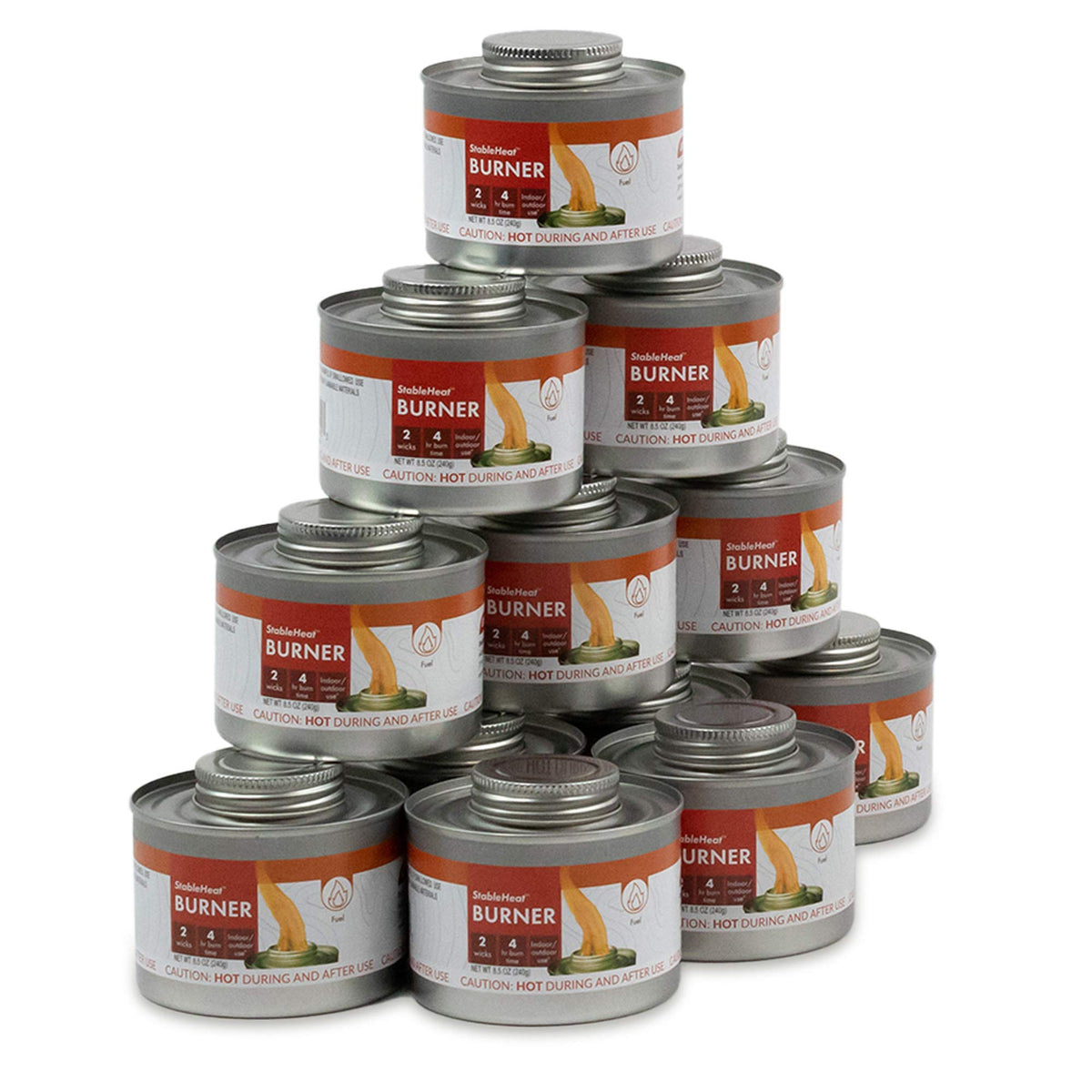 New & Improved! Emergency Cooking Fuel Premium Storage Set, 20+ Year Shelf Life | Available in 4 Cans, 12 Cans, or 24 Can Packs