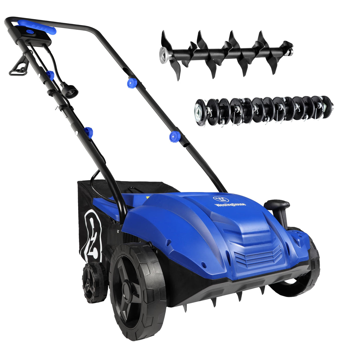 Westinghouse 16" 15-Amp 2-in-1 Electric Dethatcher and Scarifier with Collection Bag