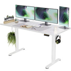 Claiks Electric Height Adjustable Standing Desk, 48x24 Inch, Nature