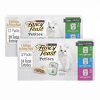 Fancy Feast Purina Gravy Lovers Poultry and Beef Grilled Gourmet Wet Cat Food Variety Pack - 3 oz. Cans,(Pack of 60)