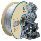 YOUSU 3D Printer Filament Silk PLA Filament Rainbow Color,1.75mm Tri Color PLA Filament 6kg Pack,1kg Spool.