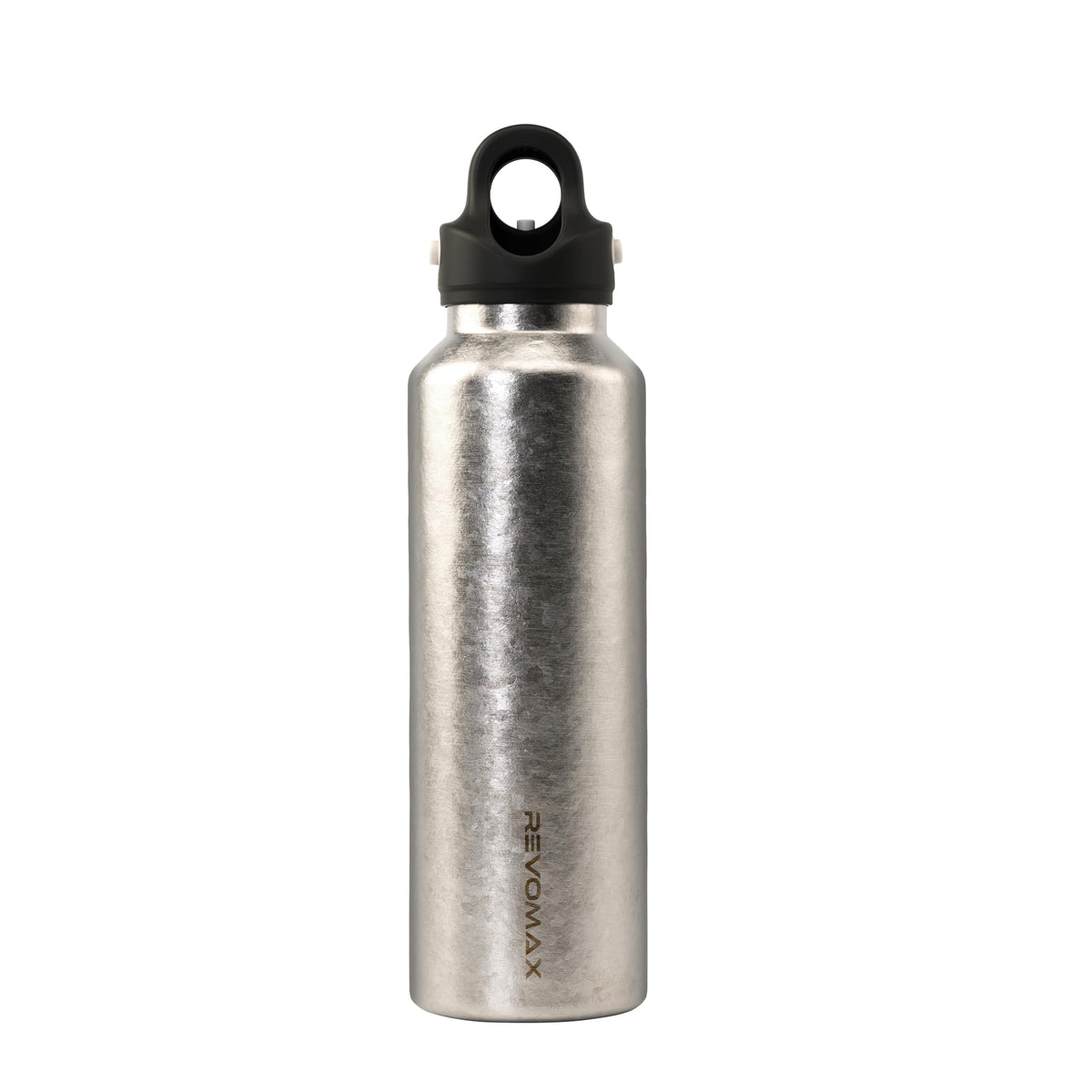 Revomax Titanium Series 20oz (592ml) Insulated Water Bottle, One-Hand Flash Release, Double Wall Vacuum Flask, 36H Cold 18H Hot, Leakproof, BPA Free, Lightweight for Gym, Travel, School - Oxidized