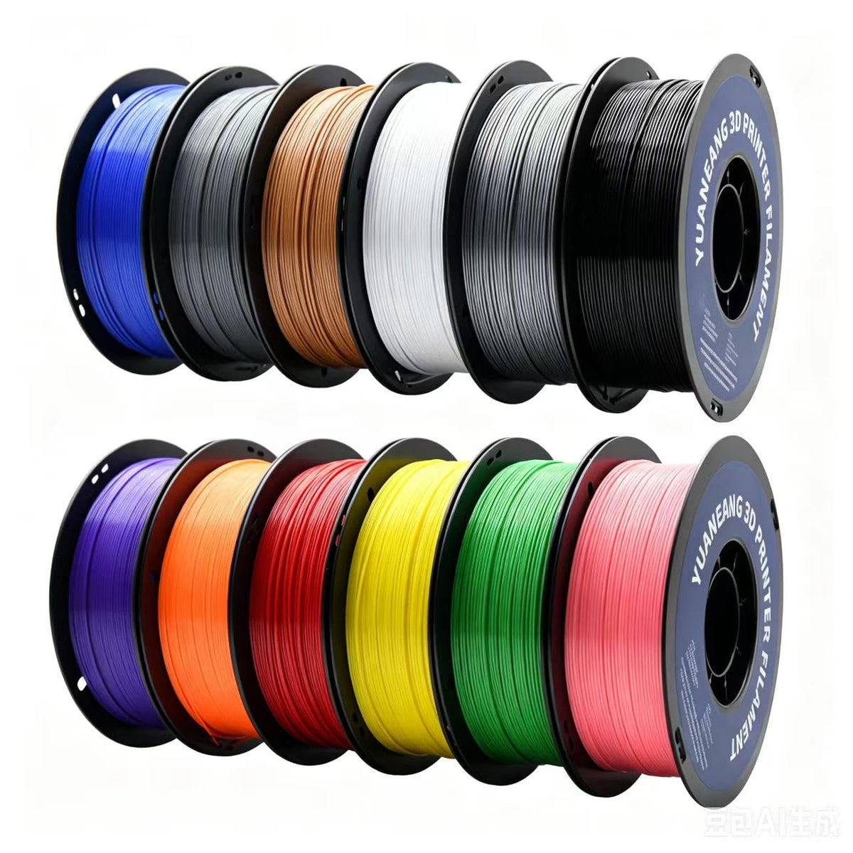 PETG 3D Printer Filament 1.75mm, 16-Color Set, Strong & Durable，Heat-Resistant, Low-Warp, Smooth Finish, Ideal for Functional Parts, Engineering Models & Large Multi-Color Printing Projects