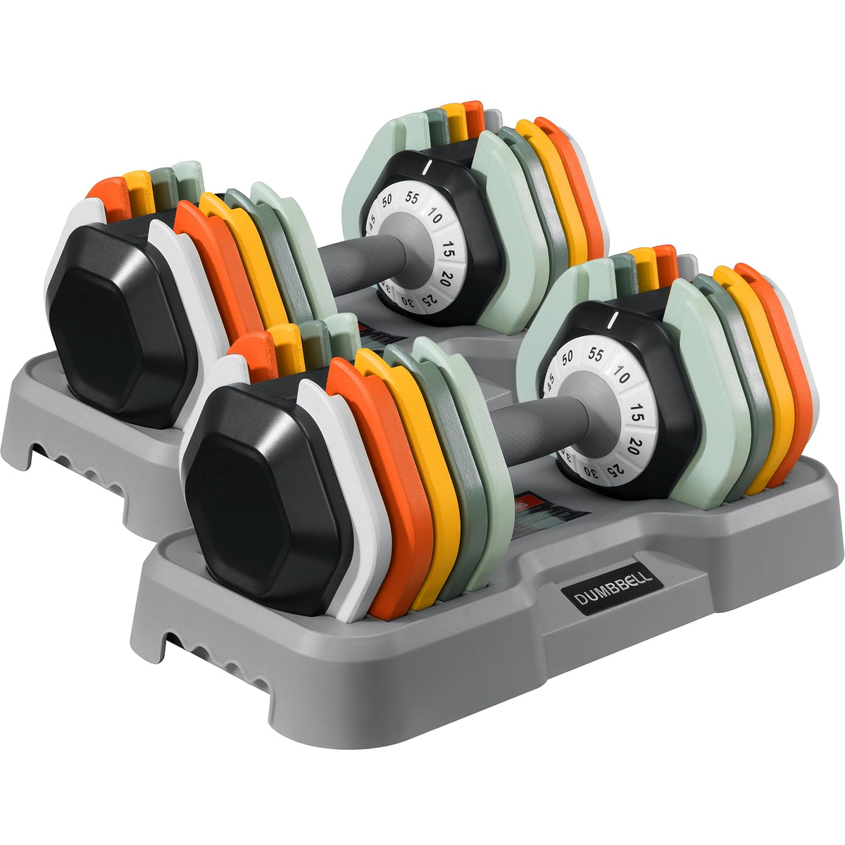 AOTOB Adjustable Dumbbell Set 25/55 Lbs (Pair)