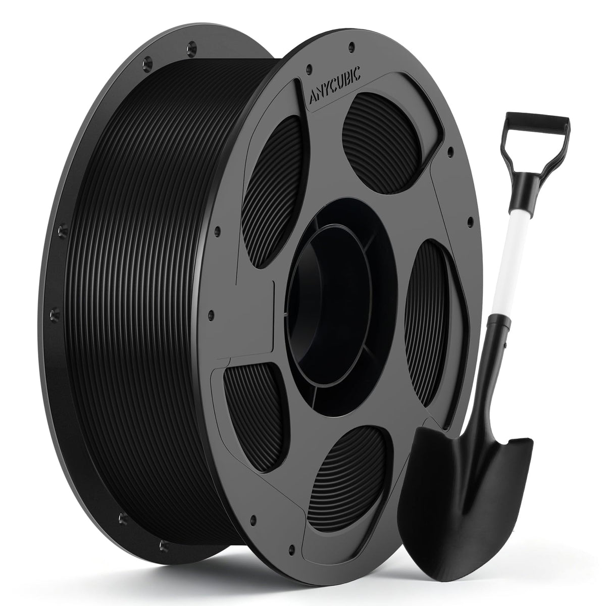 ANYCUBIC PLA Plus (PLA+), 3D Printer Filament 1.75mm Bundle, High Toughness, 1KG Spool, Black, White, Texture Grey, Pink, Red, Blue, Green, Orange, Yellow, Purple, 10KG in Total