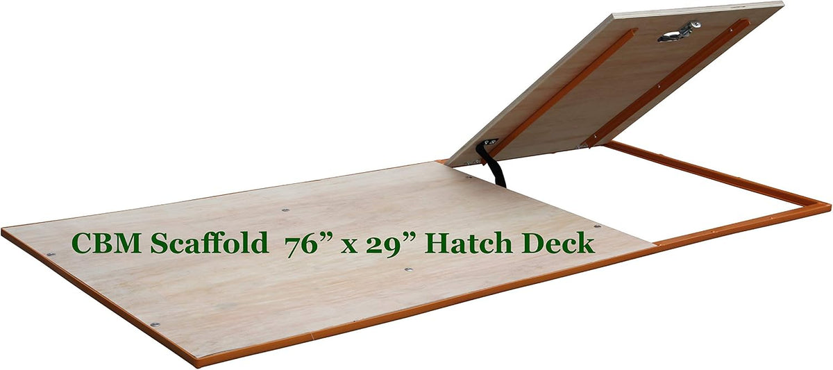 CBM Scaffold MFS Steel Framed Wood Deck 67" x 29" AKA Baker, Utility, Perry (w/Hatch)