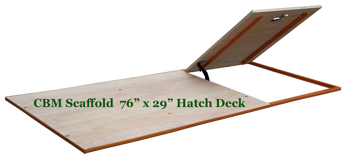 CBM Scaffold MFS Steel Framed Wood Deck 67" x 29" AKA Baker, Utility, Perry (w/Hatch)