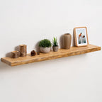 fuqing Live Edge Floating Shelves for Wall, 20 Inch Solid Elm Wood Shelves