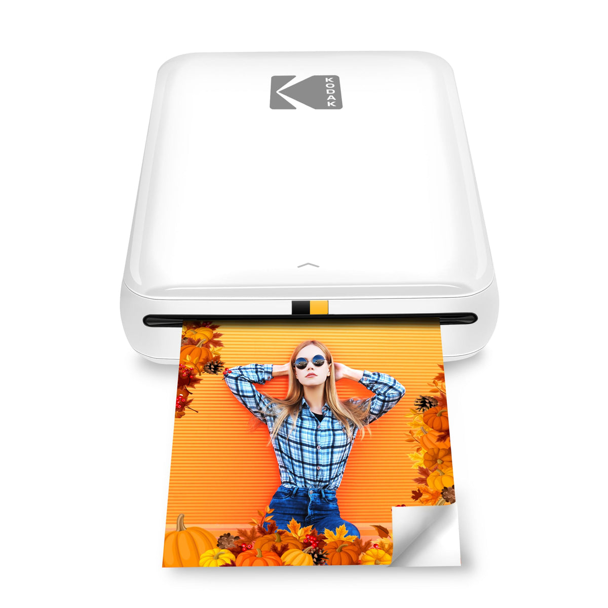 KODAK Step Printer Wireless Mobile Photo Printer with Zink Zero Ink Technology & Kodak App for iOS & Android (White) Gift Bundle