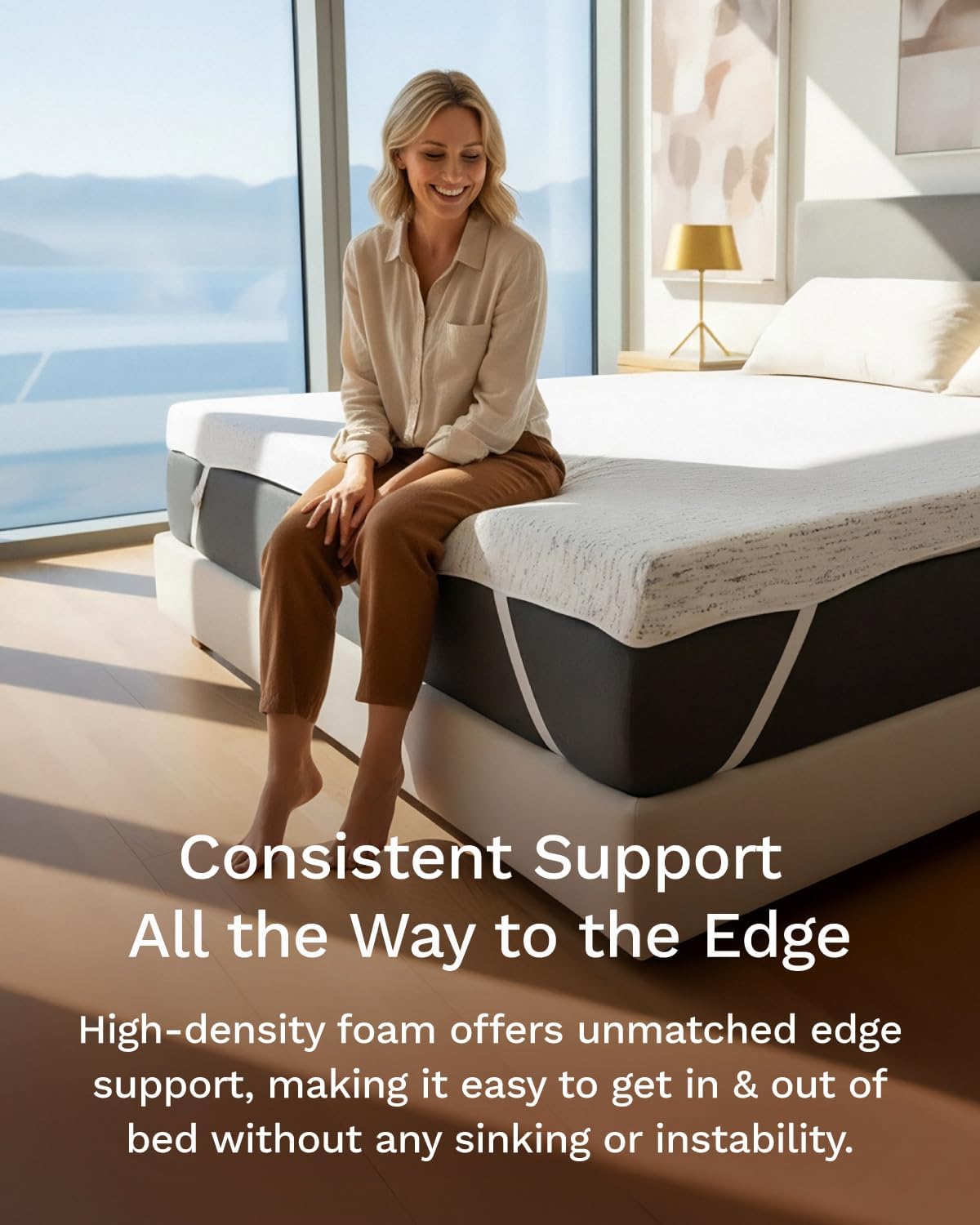 Viscosoft 3 Inch Memory Foam Mattress Topper Full - Pain & Pressure Relief