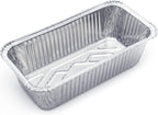 (600 Pack) Premium 2-LB Bread Loaf Baking Pans - 8.5" x 4.5" x 2.5" l Heavy Duty l Disposable Aluminum Foil Tins for Cakes Meatloaf Lasagna