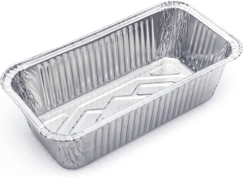 (600 Pack) Premium 2-LB Bread Loaf Baking Pans - 8.5" x 4.5" x 2.5" l Heavy Duty l Disposable Aluminum Foil Tins for Cakes Meatloaf Lasagna