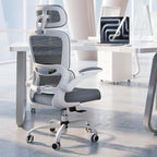 TRALT Office Chair Ergonomic Desk Chair with Lumbar Support White, 1