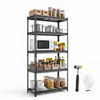 VEVOR Storage Shelving Unit 5-Tier Adjustable 2000 lbs Capacity 60"x24"x78"