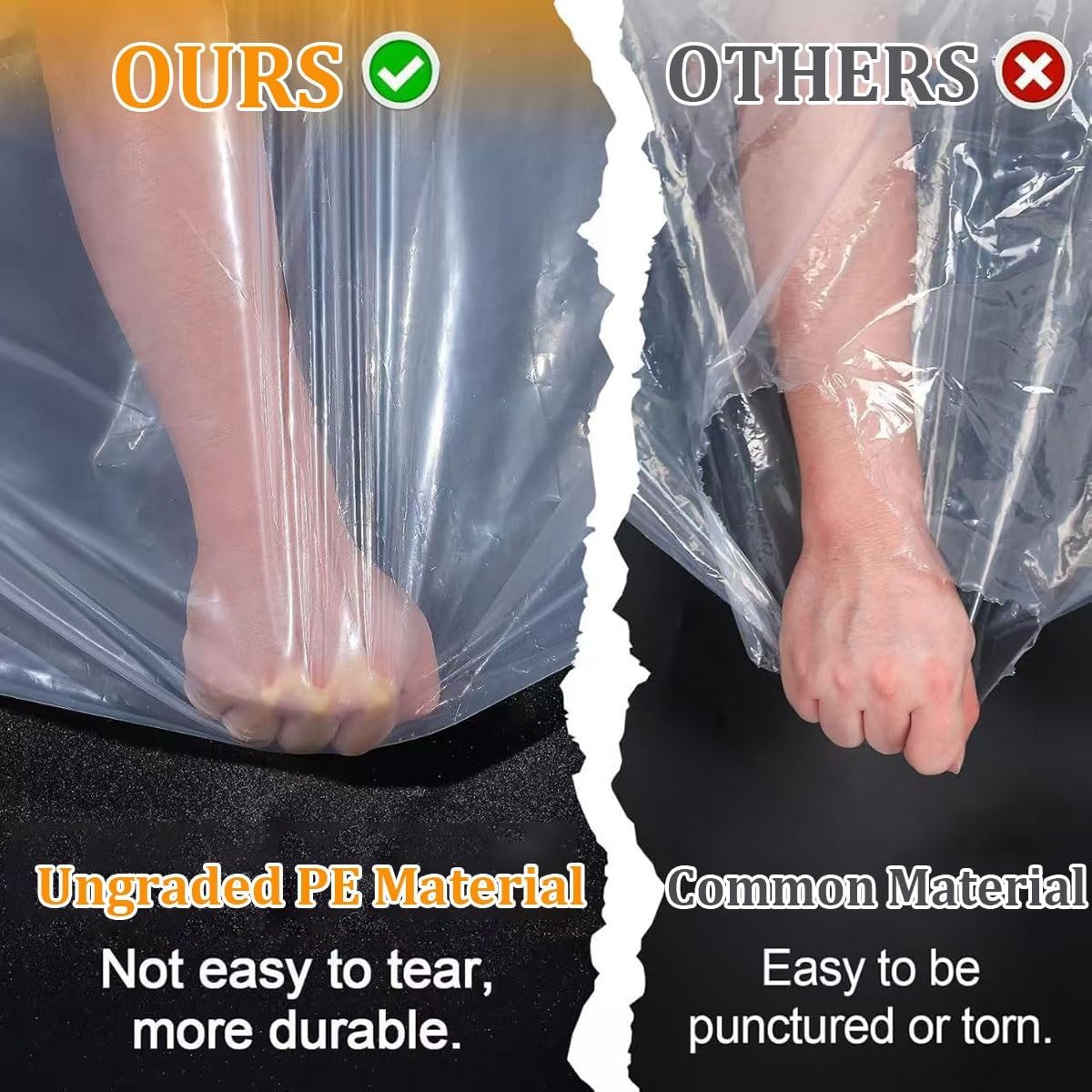 Clear Waterproof Tarps Heavy Duty, Covers Outdoor Clear Tarp Curtain, Water-proof Vinyl Material, Good Light Transmission, For Patio, Porch And Outdoor, Greenhouse Balcony Garden(LxW 7x9m/22.9x29.5ft)