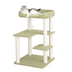 37.5" Cat Tree Tower for Large & Senior Cats, Low-Step Design