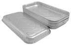 PACTOGO 6" x 4" x 1" Disposable Aluminum Foil Smooth-Wall Oblong Mini Danish Cake Pans - Ideal Baking Tins for Sweets, Coffee Cakes, Danishes, Cookies, Brownies (Pack of 200)