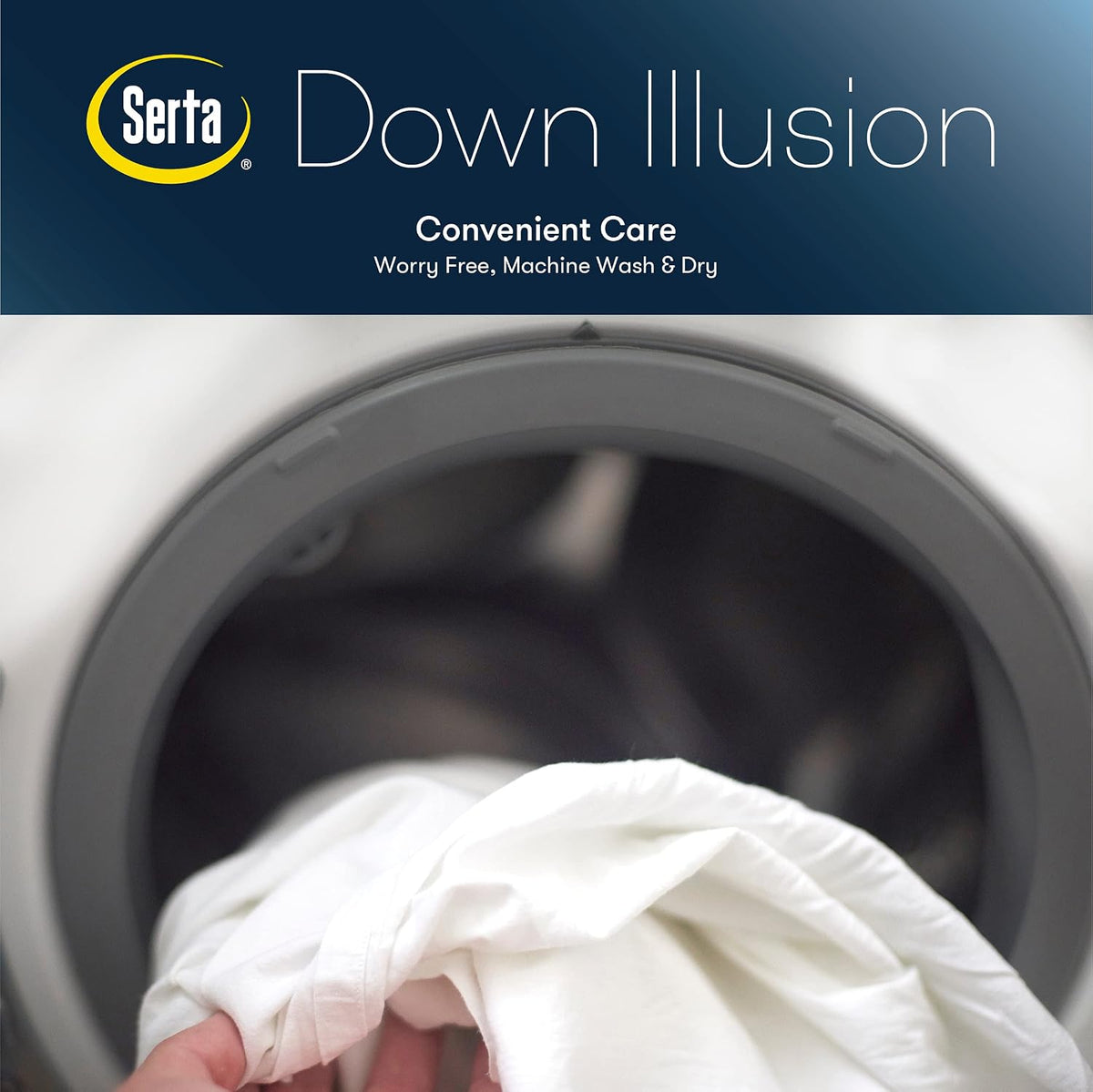Serta Down Illusion All Season Down Alternative Comforter, Full/Queen