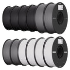 Creality PLA 3D Printer Filament, Multicolor, 12-Pack, 12KG Total