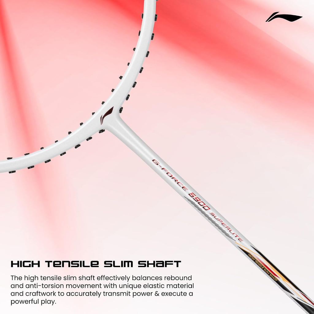 LI-NING G-Force 5900 Superlite Strung Badminton Racquet 5U G6