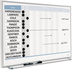 Quartet QRT33704 - Horizontal Matrix Employee Tracking Board