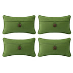 Outdoor Sunbrella Decorative Pillows Pack of 4, 20" x 12" Outdoor Pillow Set for Couch Bed Throw Patio Sofa, Airies Marble