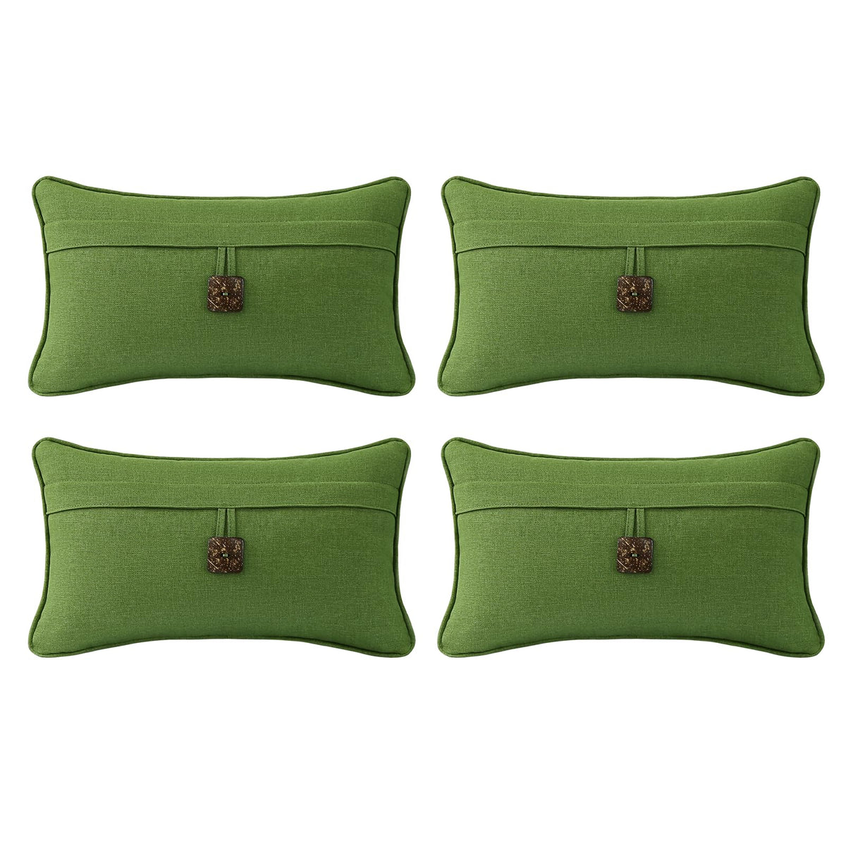 Outdoor Sunbrella Decorative Pillows Pack of 4, 20" x 12" Outdoor Pillow Set for Couch Bed Throw Patio Sofa, Airies Marble