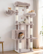 Gitelsnour Cat Tree, 63'' Cat Tower for Large Cats, Big Hammock GCT020G