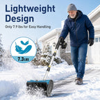 Battery Powered Snow Shovel Portable Snow Blower 3.0AH-Blue