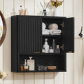 LEYAOYAO 68" Modern Fluted Over The Toilet Storage Cabinet, a Sliding Door