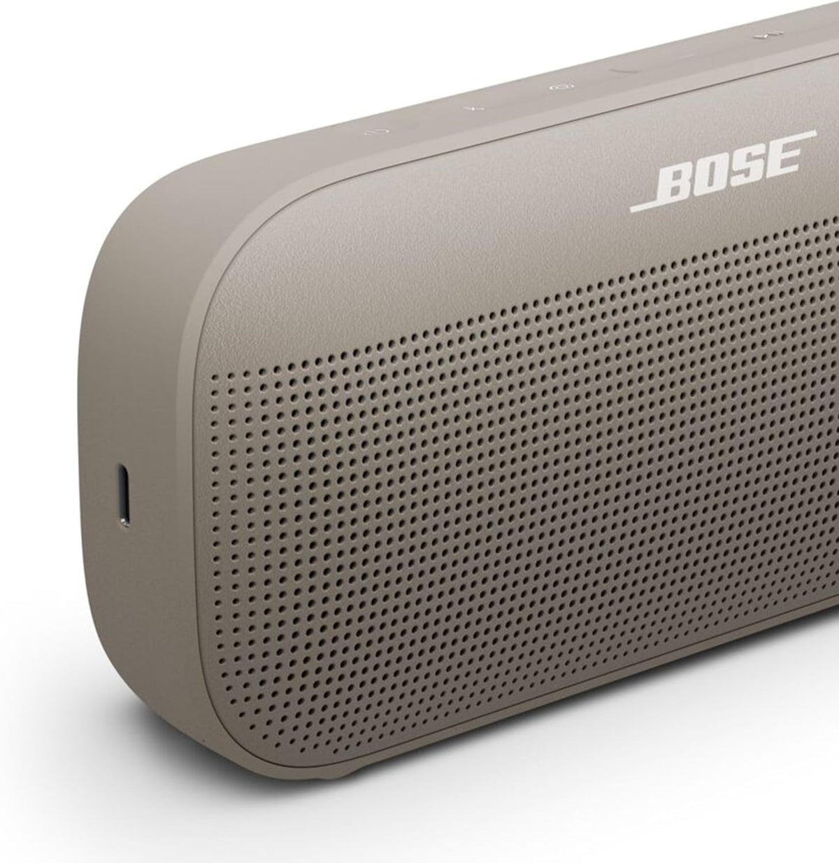 Bose SoundLink Flex Bluetooth Speaker (2nd Gen) Bundle with Fast Charger - Portable Outdoor Speaker with Hi-Fi Audio, Waterproof and Dustproof, USB-C, Up to 12 Hours Battery Life, (Sandstone)