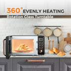 0.7Cu.ft Mini Microwave Countertop w/ 5 Micro Power, 700W