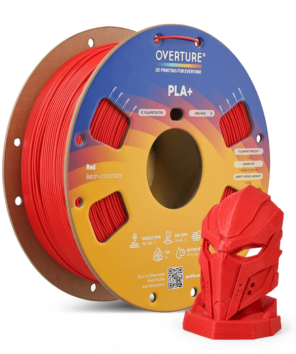 OVERTURE 10KG Bundle High Speed PLA+ 3D Printer Filament 1.75mm