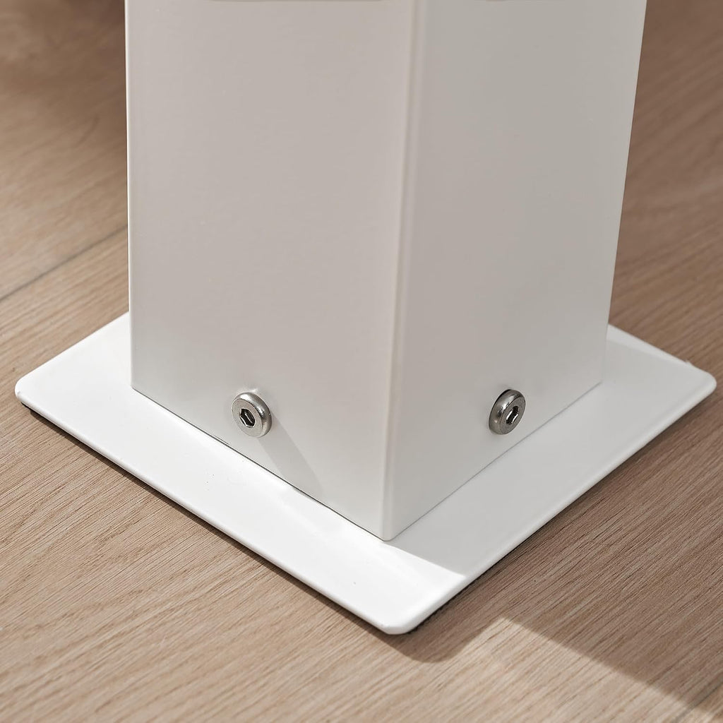 DormCo Suprima® Ultimate Height Bed Risers - Carbon Steel - White