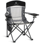 ALPHA CAMP Oversized Fully Padded Camping Chairs with Lumbar Support