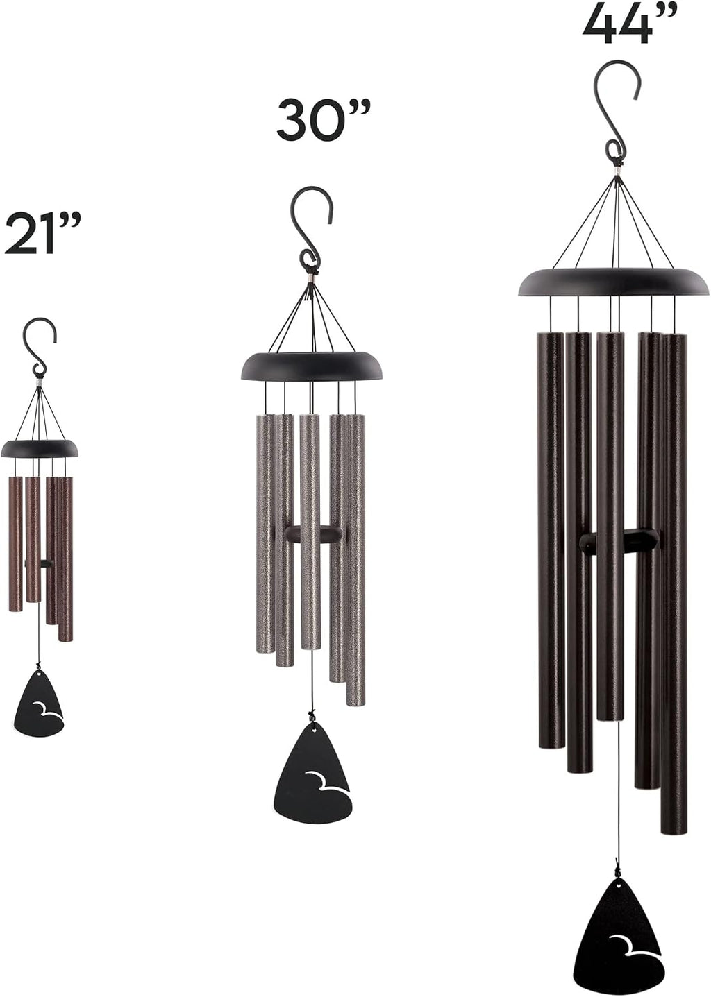 Personalized Memorial Wind Chime, Hunting in Heaven Deer or Duck Wind Chime, Hunter Sympathy Gift, Customizable Hunting Memorial Gift (Bronze 44")