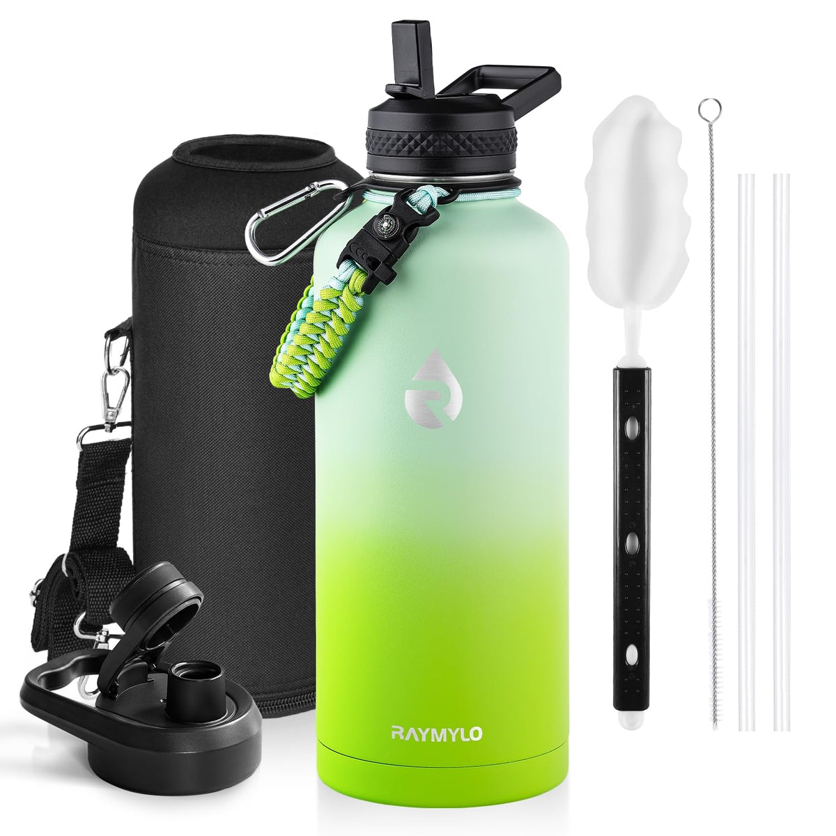 RAYMYLO Insulated Water Bottle 40 oz, Triple Wall Vacuum Stainless Steel