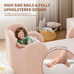 DoCred Toddler Bed, Upholstered Toddler Bed for Girls&Boys