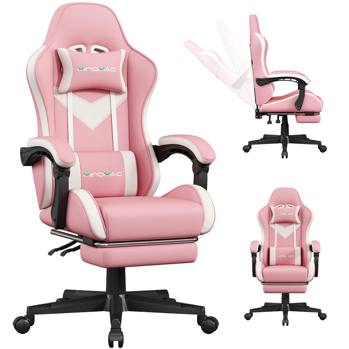 Gaming Chair Ergonomic Gamer Computer Office Chair,Footrest Lumbar Support